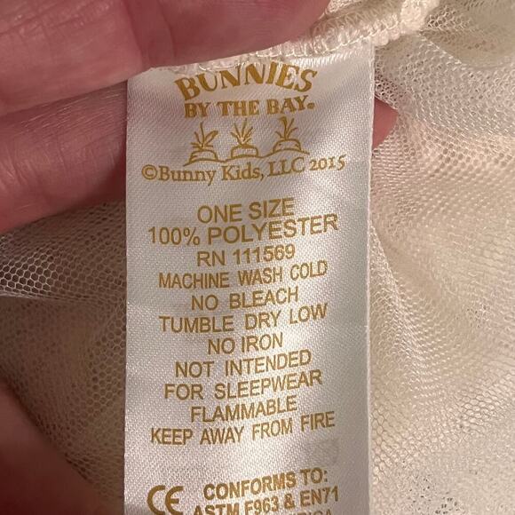 Bunnies By The Bay Girls Ivory Tulle Princess Skirt One Size - Picture 7 of 7